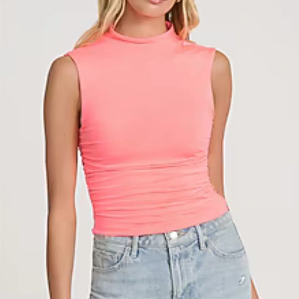 Express Coral Sleeveless Tank - Picture 6 of 7